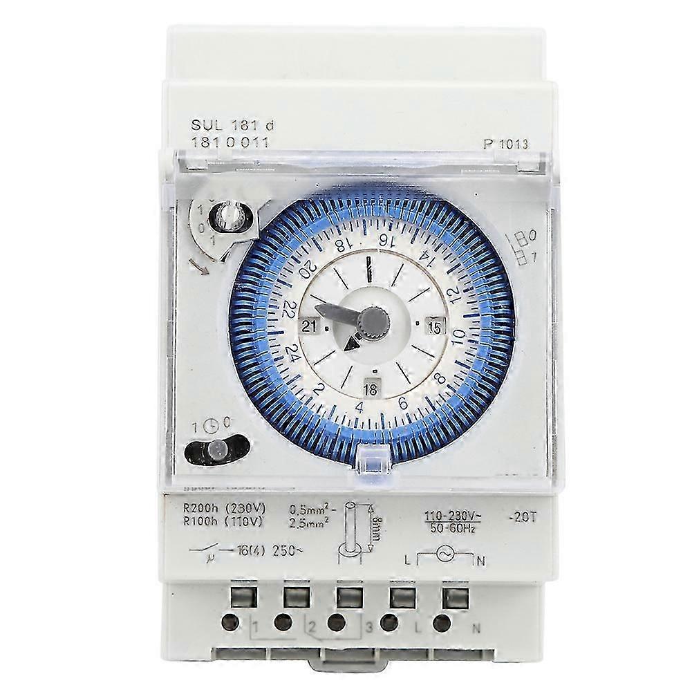 SUL181D Mekanisk Timer 15 minutter 24 timer Timer Time Switch Relay 250VAC 16A