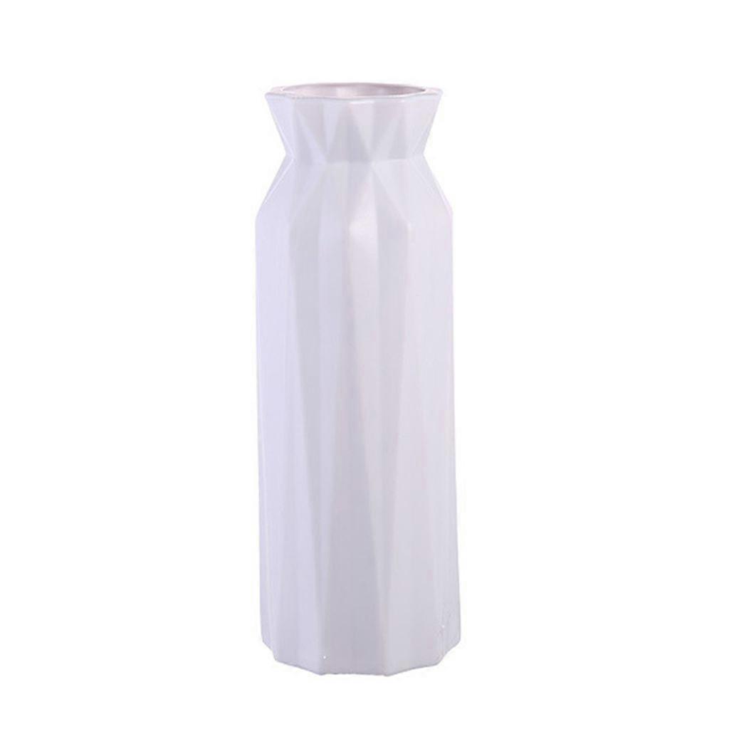 Minimalist PP Flower Vase for Home, Office, or Centerpieces (Nordic Gray, 900ml)
