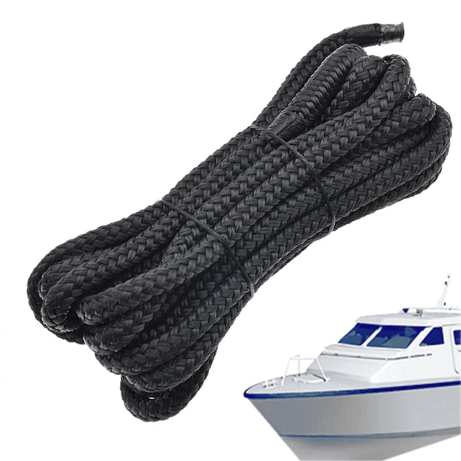 Bootsicherungsleinen For Dock Mooring Lines With Eyelet, Heavy-Duty Tie-Down And Anchoring Gear For Kayaks And Boats