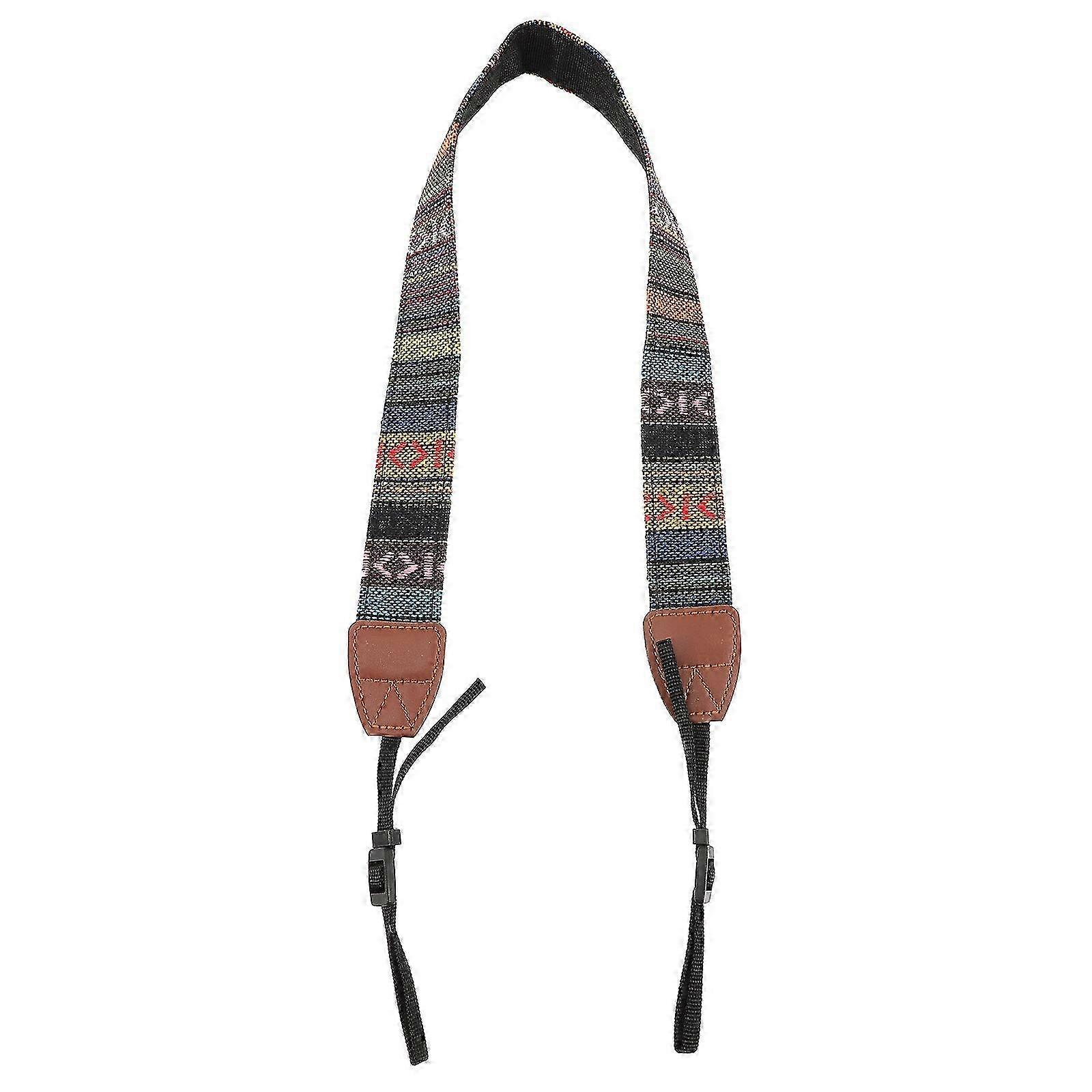 Camera Strap Shoulder Strap Double Layers Leather Ends Camera Strap SLR Camera Strap