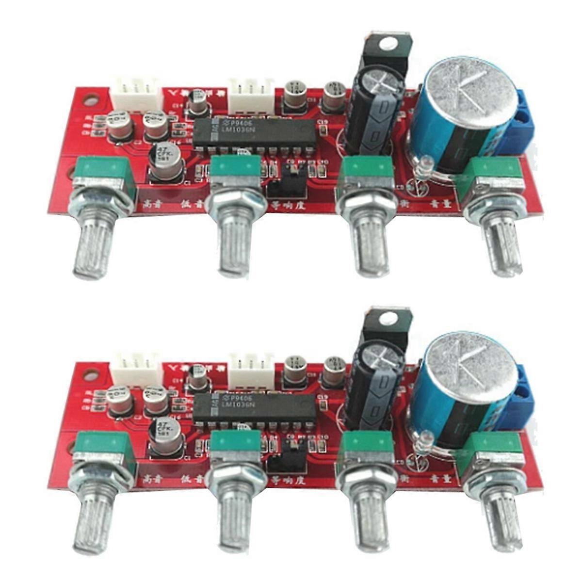 LM1036 Tone Board with Treble Bass Volume Adjustment Pre-Amplifier Tone Board Using LM1036 Tone Chip
