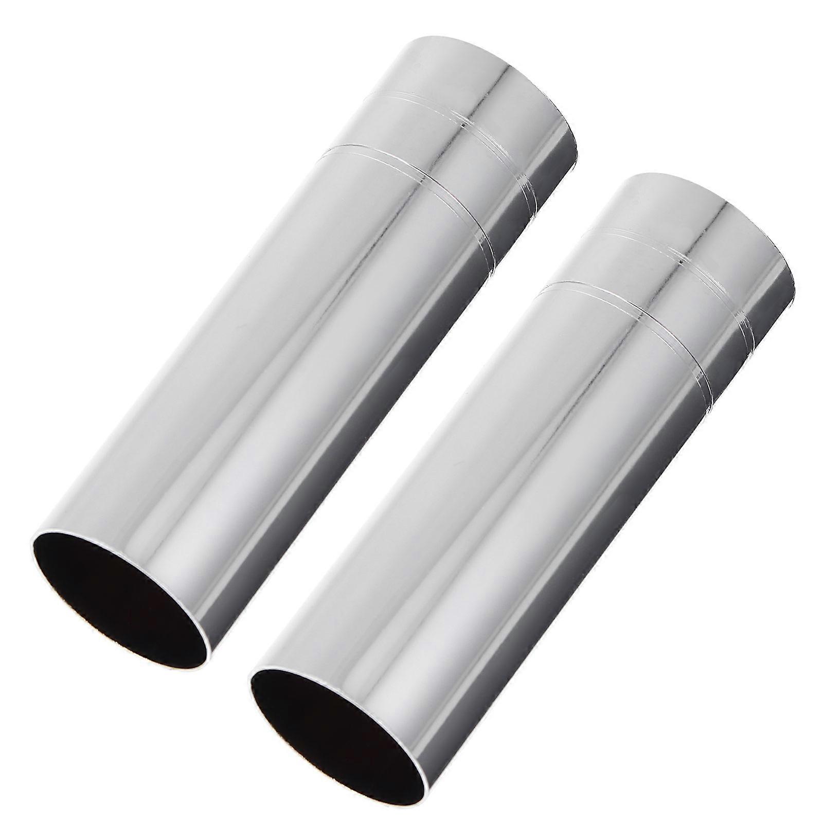 Hanging Lamp Shade Crystal Chandelier Lamp Base Covers Silver 8.00X2.50X2.50CM Durable Use 2Set