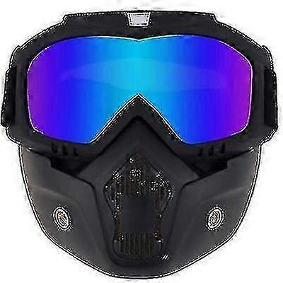Motorcycle Riding Goggles with Removable Face Mask