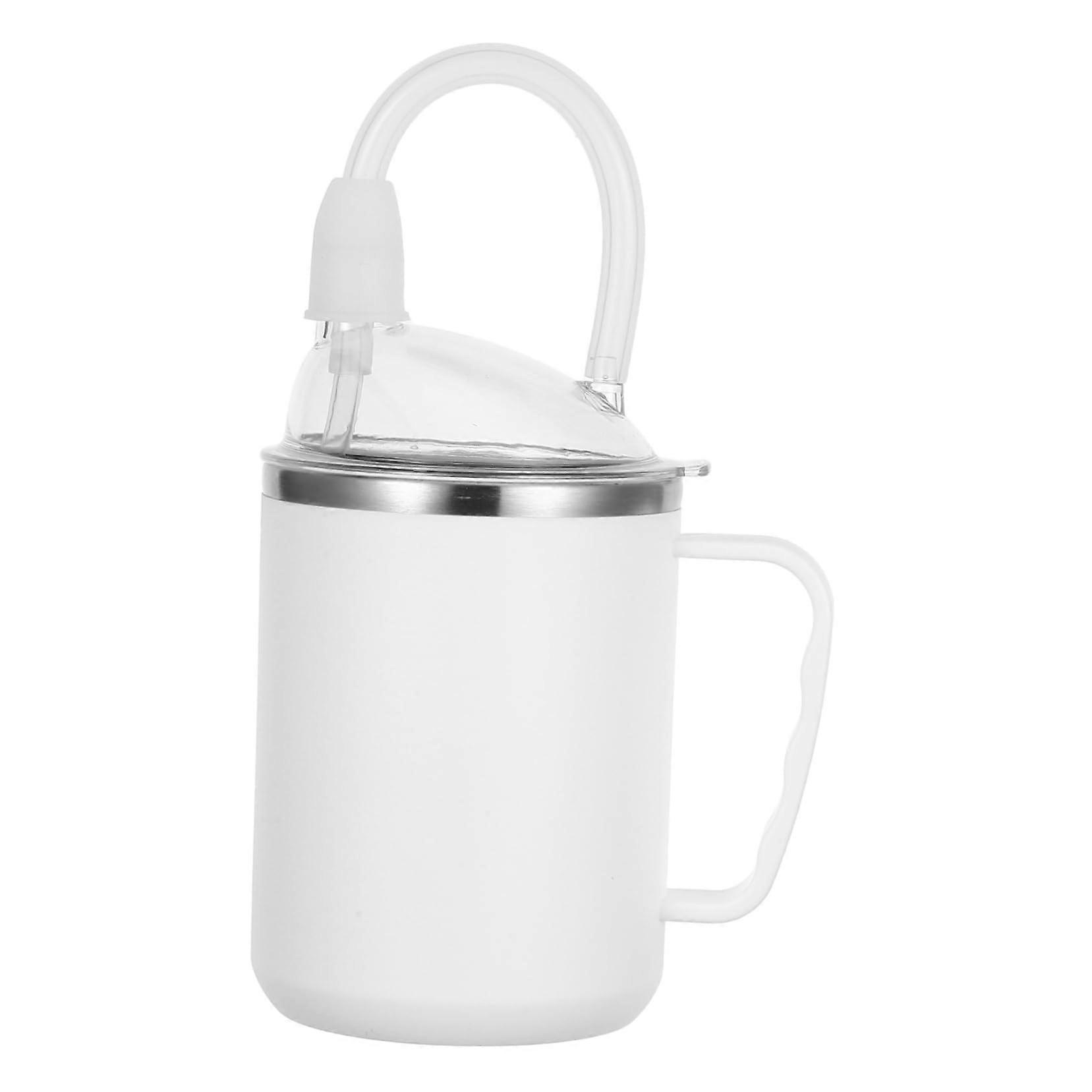 1 Set Leakproof Feeding Cups for Elderly: 500 ml Leakproof Sippy Cup with Handle Choking Protection for Seniors and Patients