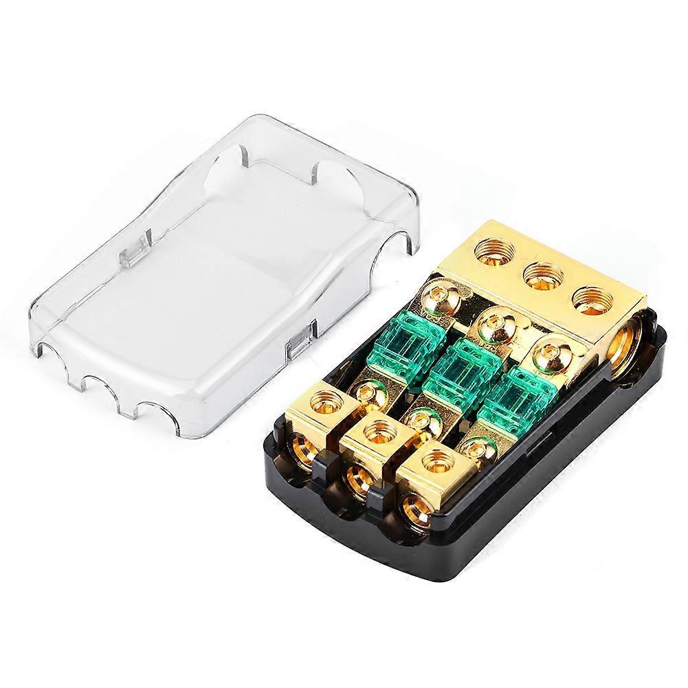 0/4 Gauge In To 4/8 Gauge out 60A Fuse Distribution Block 2 Way Mini ANL Fuse Holder for Auto Boat o System