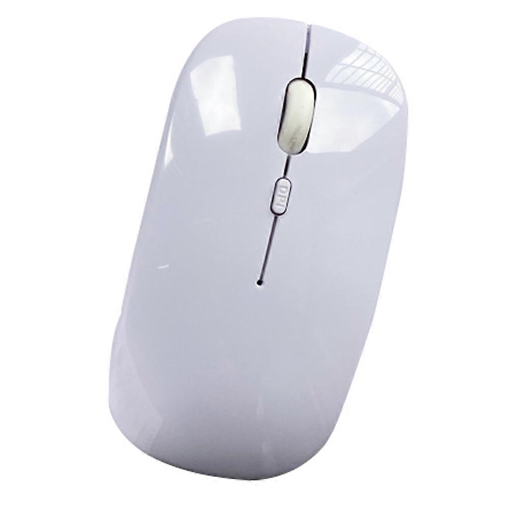 Bluetooth Mouse,Rechargeable Wireless Mouse , Wireless Mouse For Laptop/Pc/Mac/Ipad Pro/Computer-White
