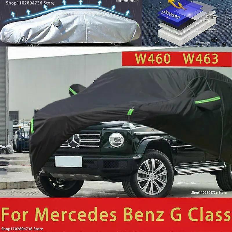 עבור מרצדס בנץ G Class W460 W463 הגנה חיצונית כיסוי מלא לרכב כיסויי שמשיה עמיד למים עמיד לאבק כיסוי רכב שחור-fj