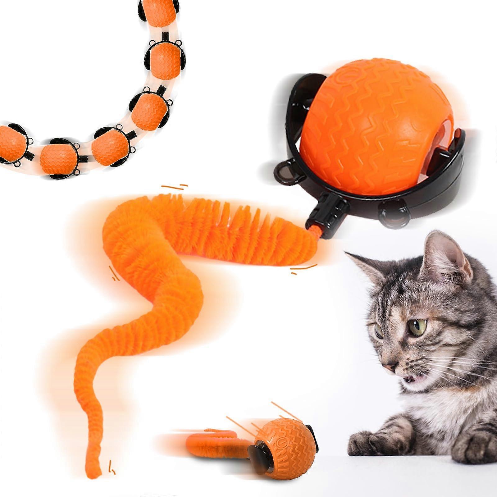 Interactive Cat Toy Ball Electric Cat Toy Ball 360° Automatic Cat Toy for Cats Electric Rolling Ball with LED Light for Cats and Dogs