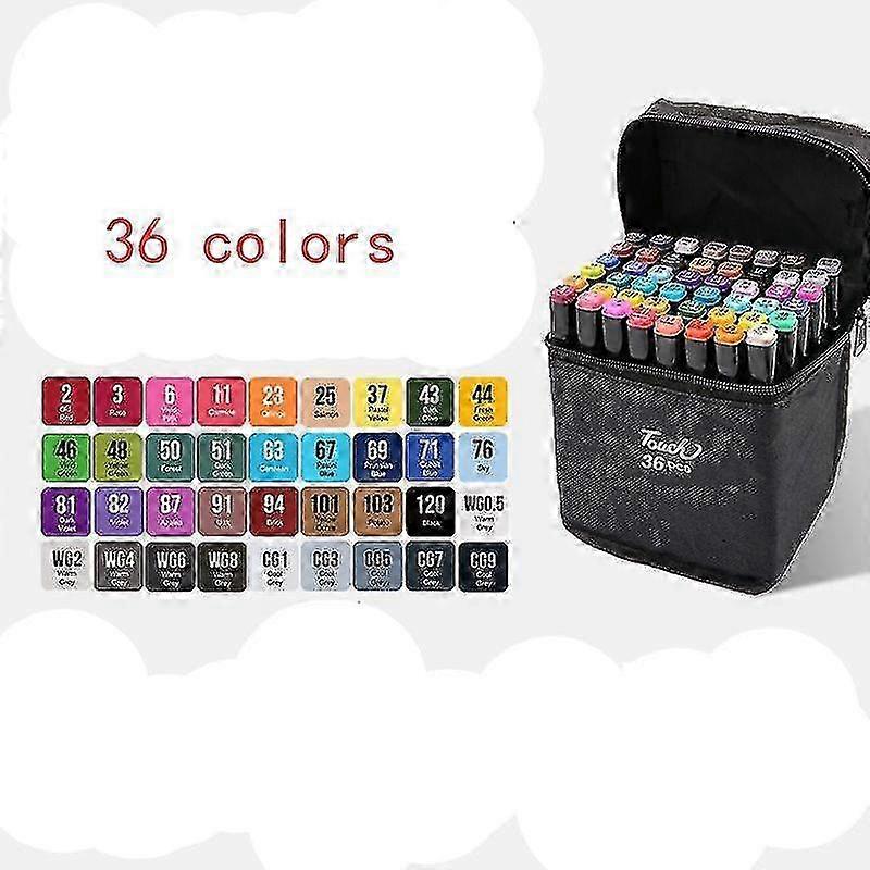 Double Headed Animation Design Mark Pen with 36 Colors Suitable for Various Art Projects and Creative Uses
