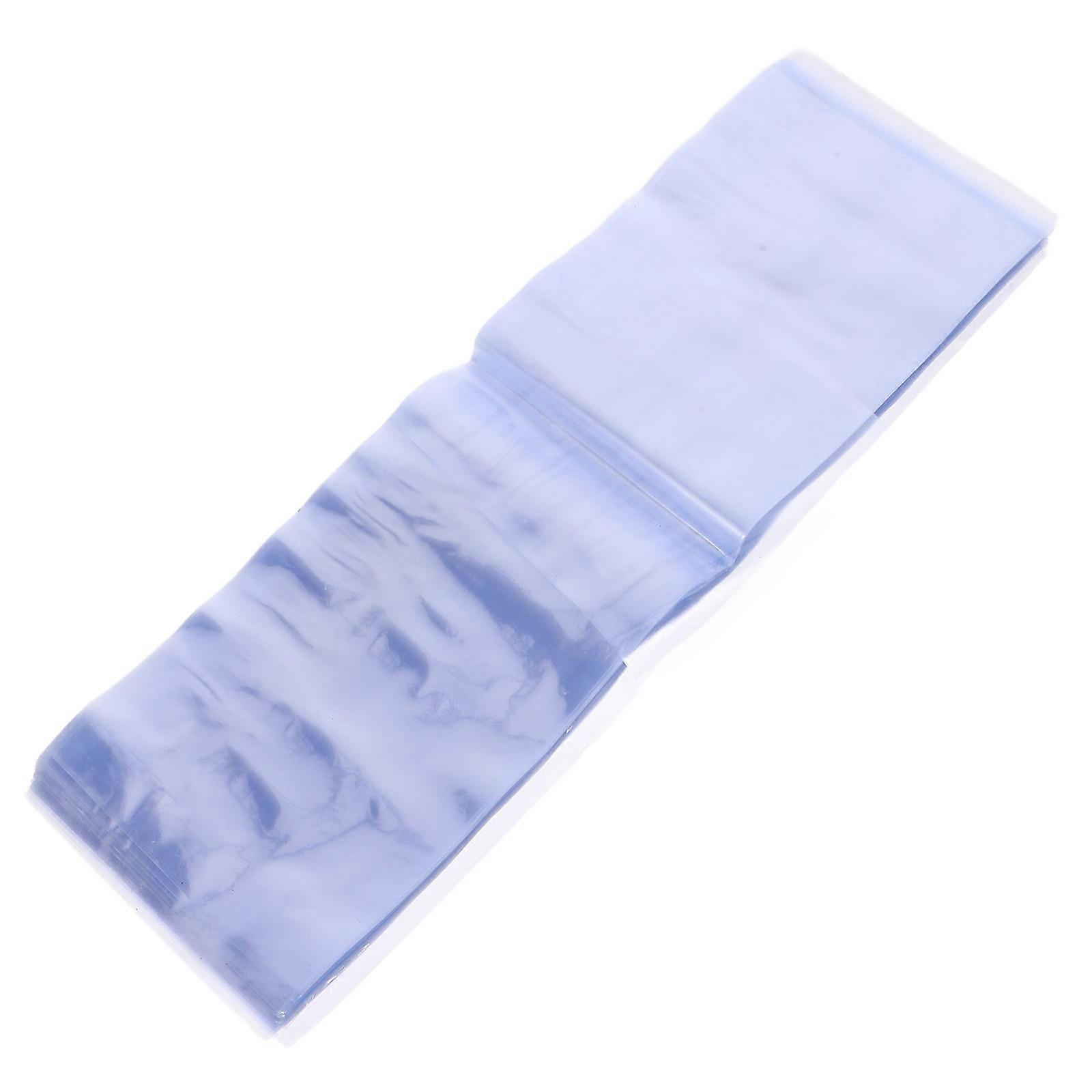 Shrink Wrapping Bags Set Heat Shrinkage Everyday Use 8x25cm PVC 100Pcs
