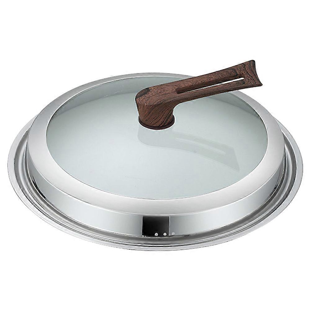 Frying Pan Lid Square With Handle Wok Overflow Cover Daily Cooking Ventilation 1Pcs