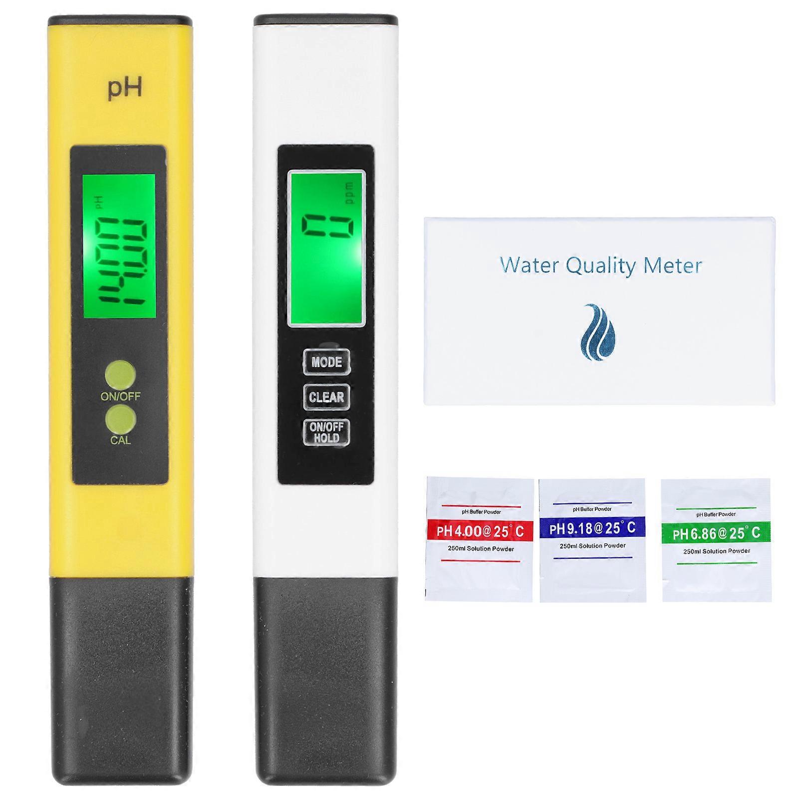 PH TDS Meter Combo 0.01pH High Pen ± 2% Readout Accuracy 3 in 1 EC Temperature Tester