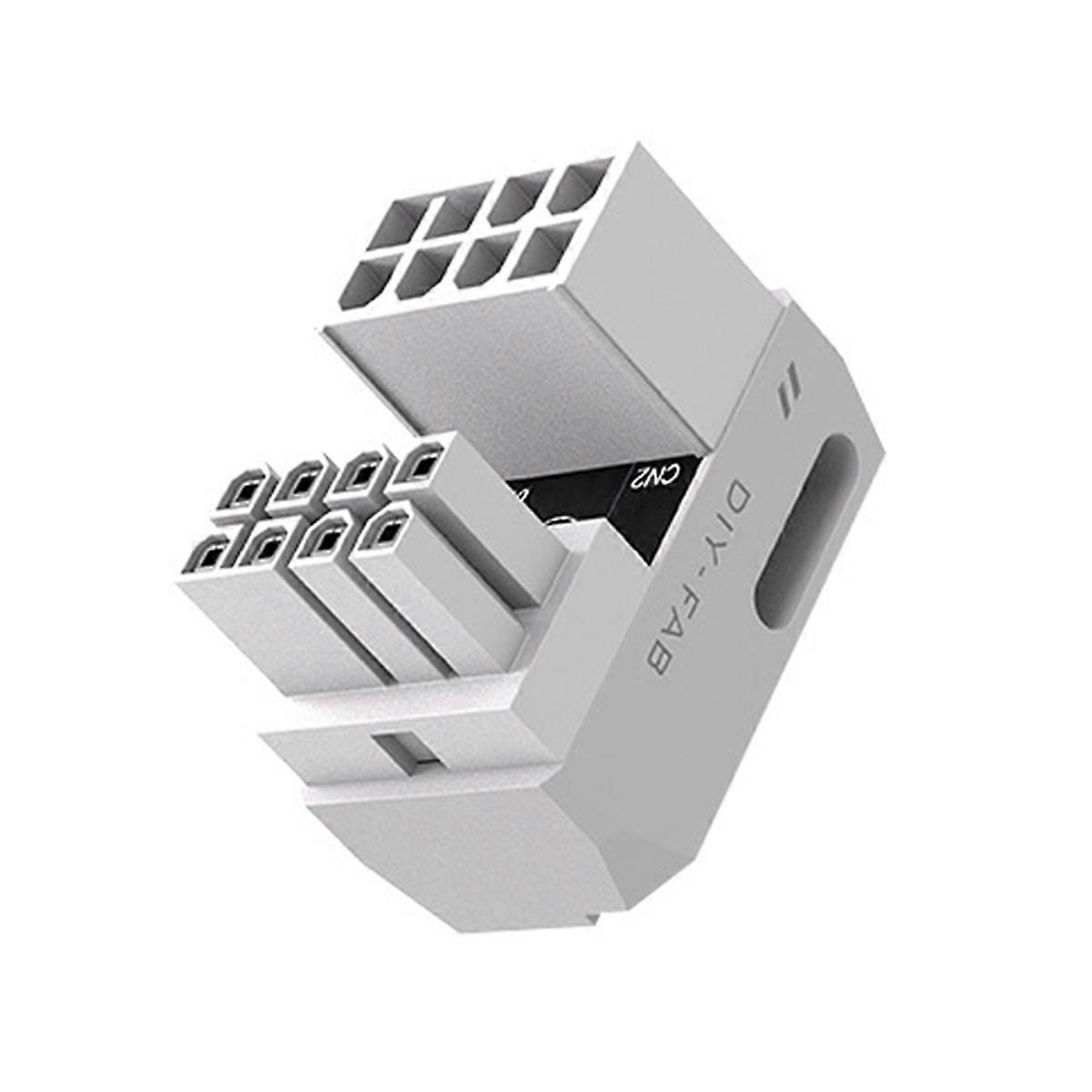 8-Pin PCle 3.0 GPU Power Adapter 180 Degree Connector Power Right Angle Elbow Adapter for Desktops