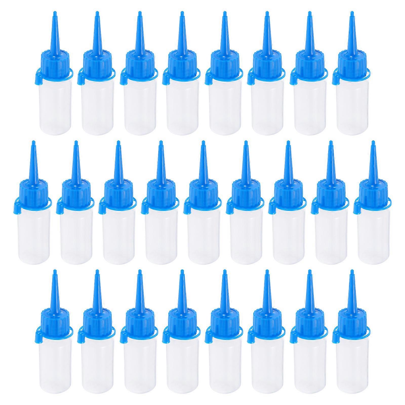 Applicator Bottles With Tips Sewing Machine Oil Holders For Sewing Machine Users Blue 10.8X2.8X2.8CM 30ml Oil Storage 25Pcs