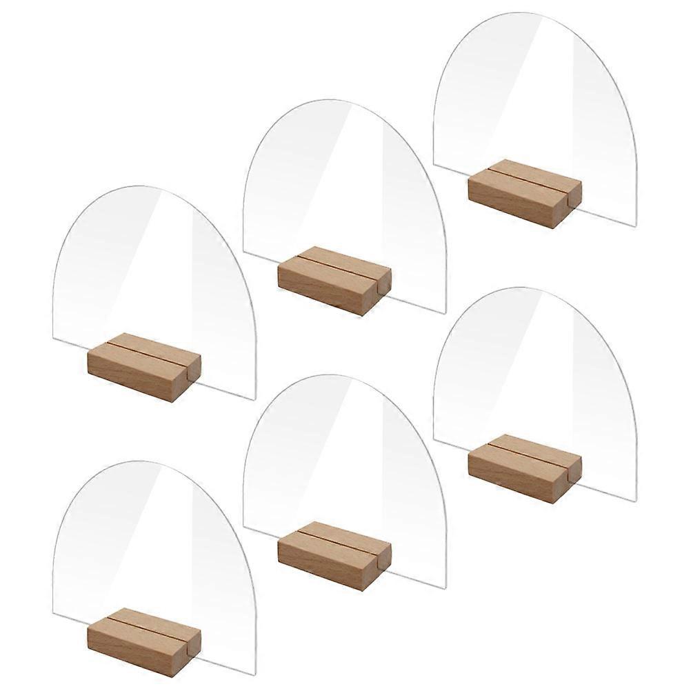 Wedding Party Sign Two-Sided Reservation Table Tent Signs Acrylic Display Guest Names 6 Sets