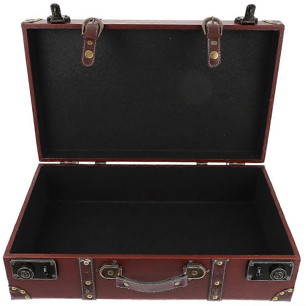 Vintage Style Storage Box with Handle – Compact & Sturdy Design for Home, Jewelry & Small Item Storage – Retro Decorative Trunk