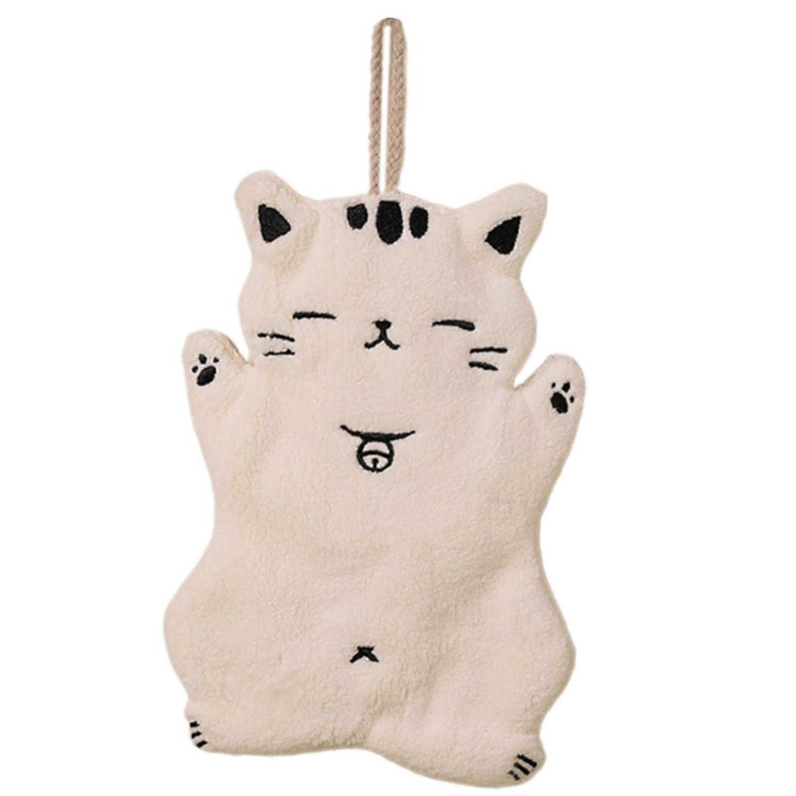 Plüschkatzen Muster Handtuch Coral Fleece Soft Bath Towel for Daily Use, Multi-Color, Quick-Dry, Large Size