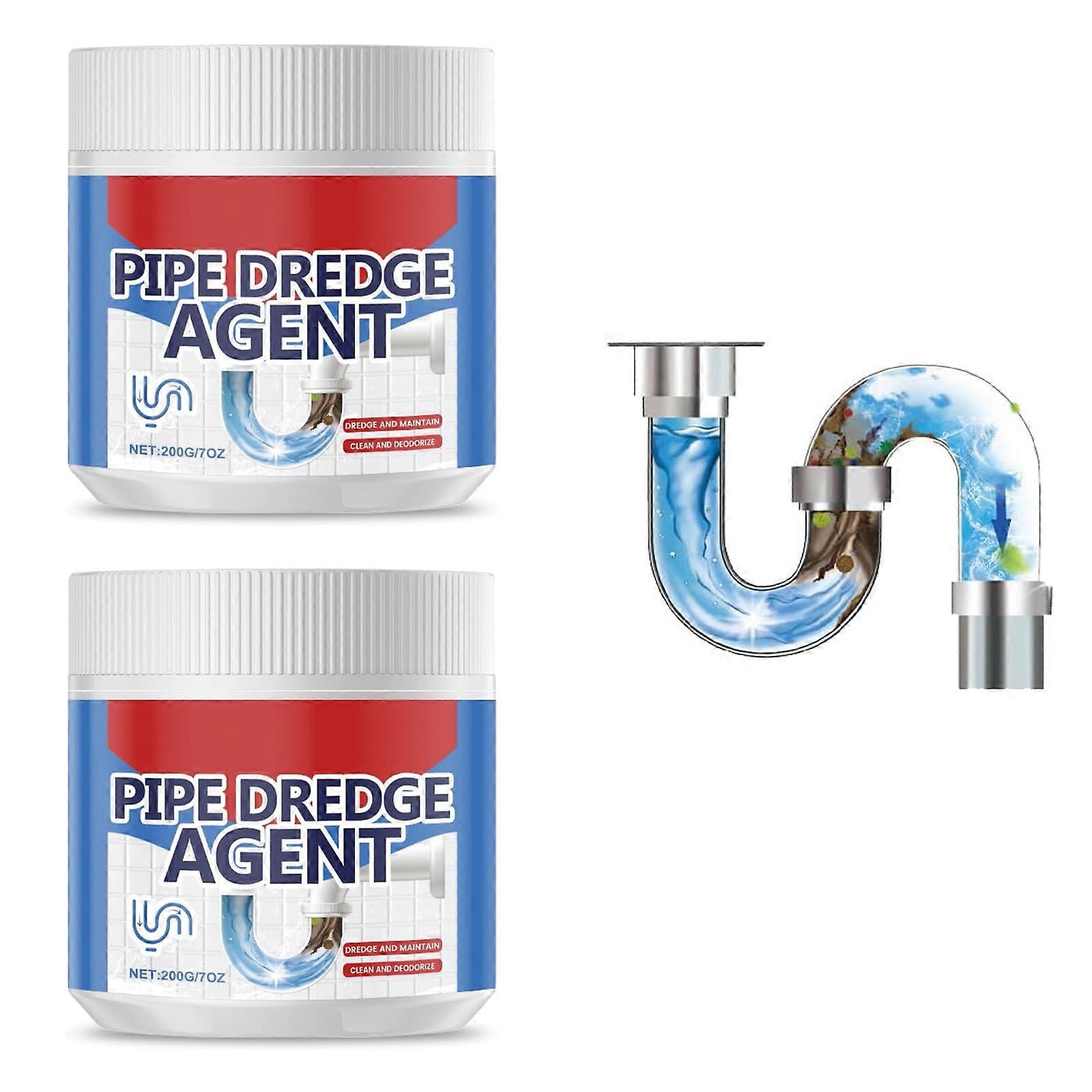 Pipe Cleaner, 2025 Extra starker Abflussreiniger für Küche und Bad, WC- und Waschbeckenreiniger, sicher für alle Rohre (2er Pack)
