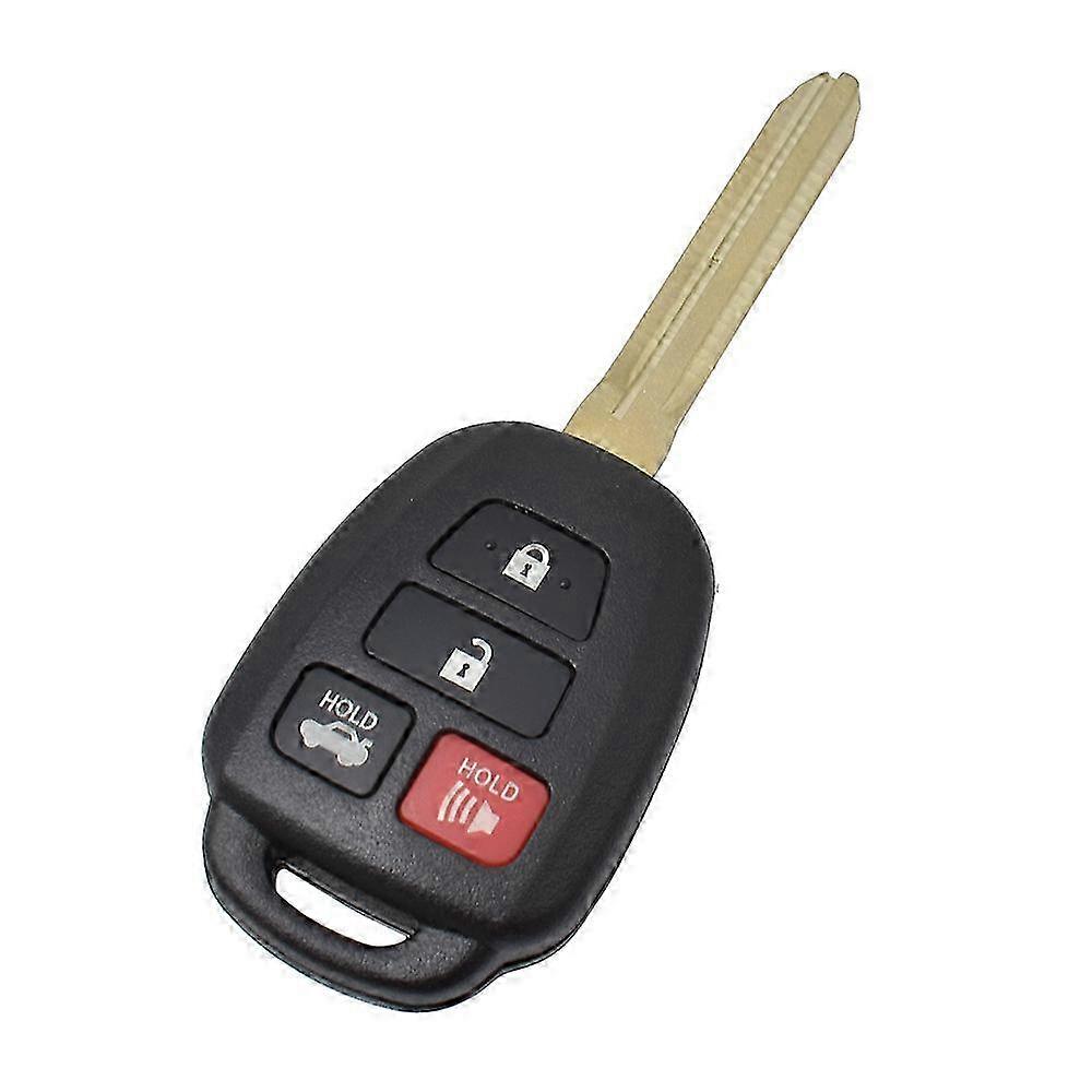 4 Button Key Remote Fob Shell for Toyota Models Camry, Corolla, Prius, Highlander, RAV4, Vios, Yaris, Tacoma, Sequoia & Tundra 2018-2019
