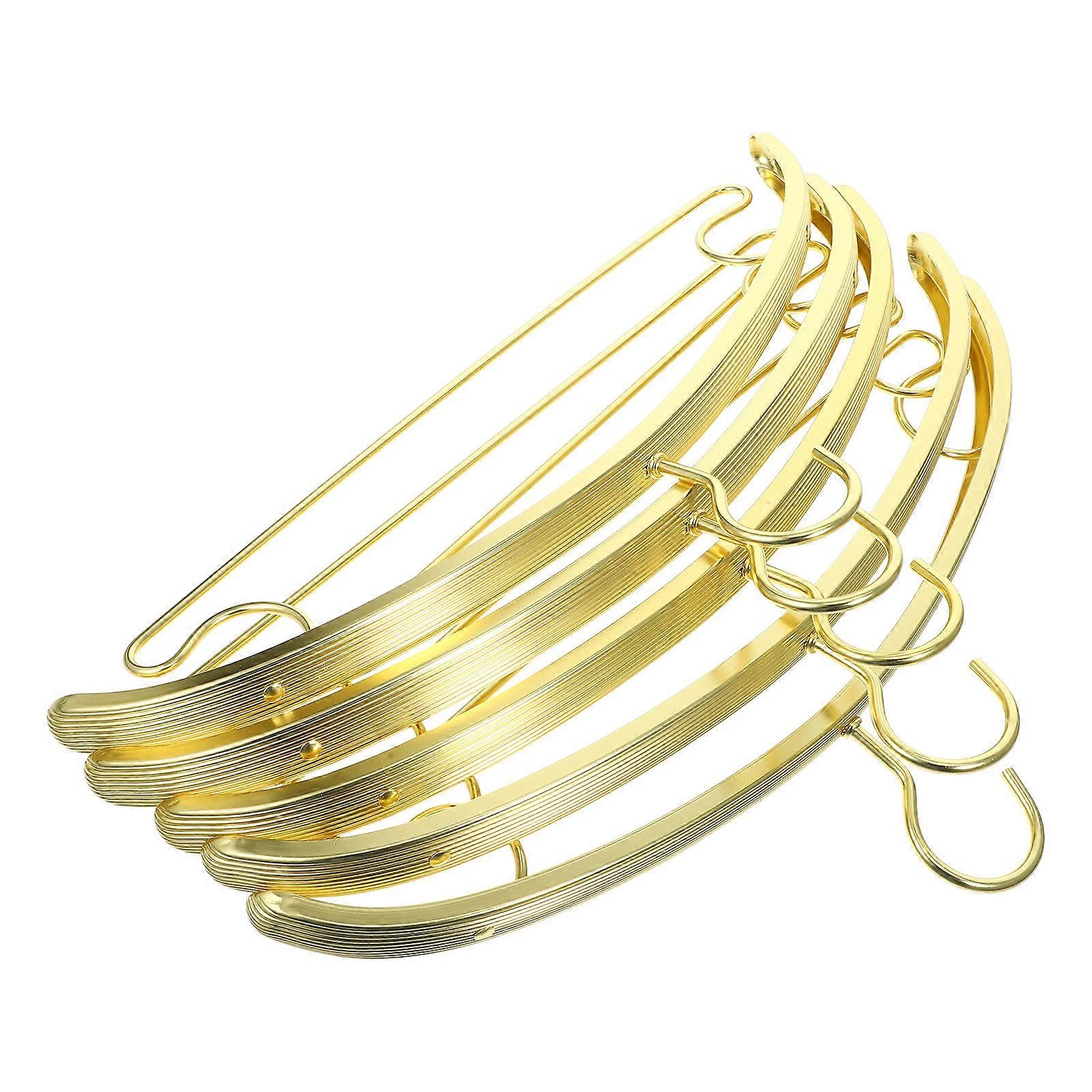 5PCS Sturdy Slip Resistant Clothes Hangers for Closet, Wide Design for Coats, Shirts, Dresses, and Scarves, Non Scratch for Durable Storage and Drying