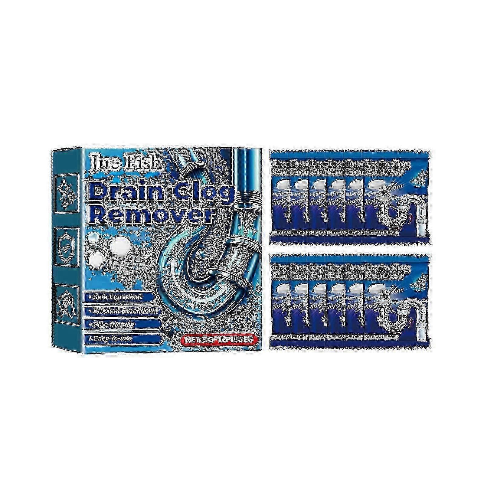 Pipe Deaeration Tablets, Dissolves Toilet Floor Drain Kitchen Drain Clogging Deodorant Tablets