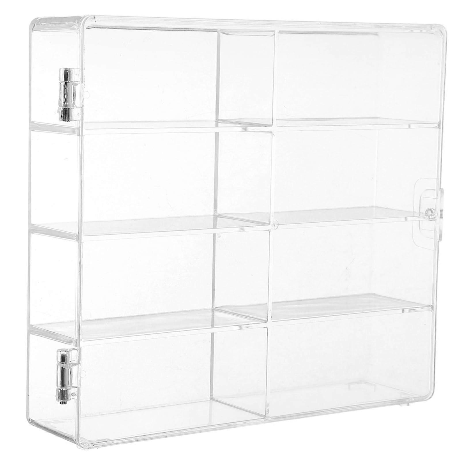 Transparent display case for model cars, protects against scratches and clear view.