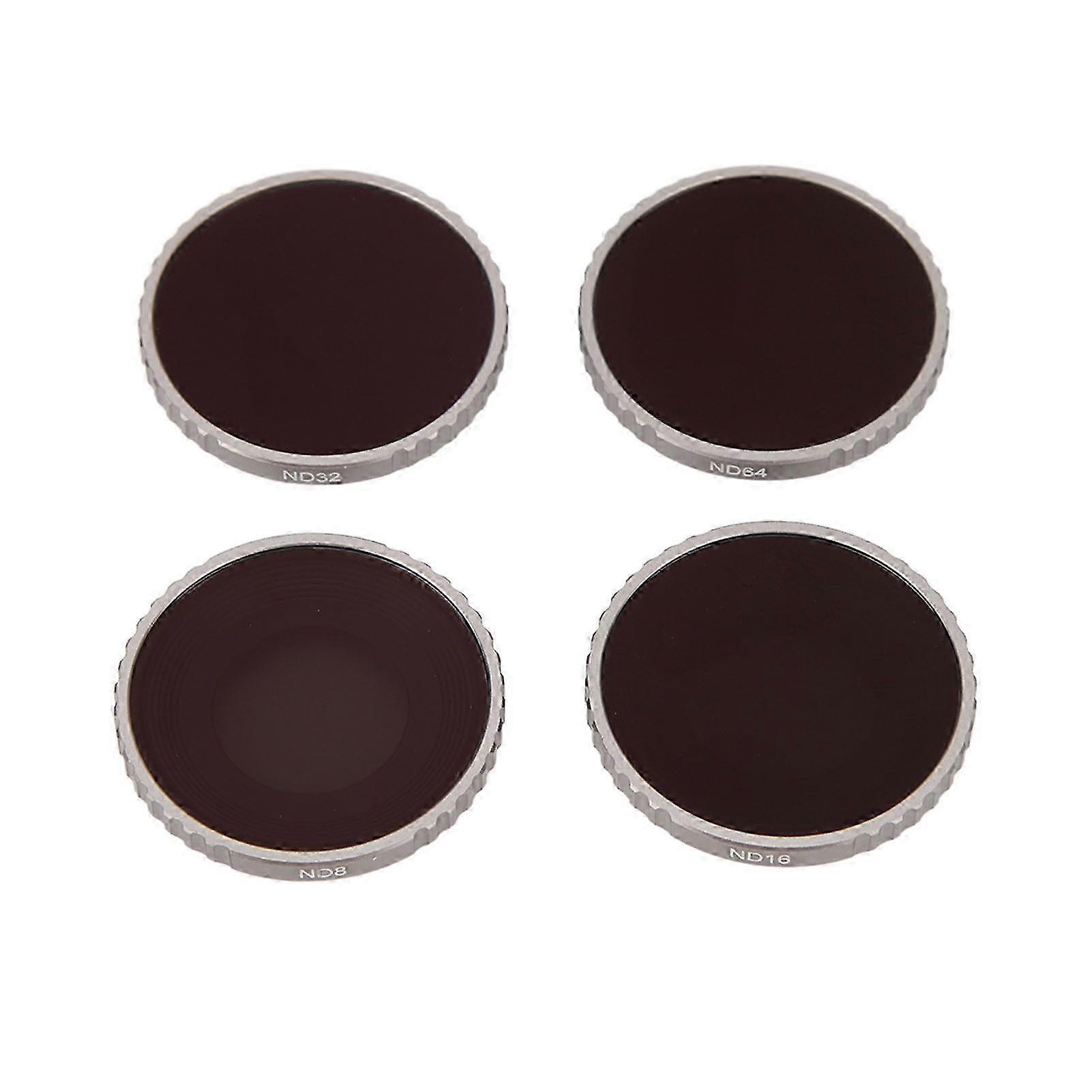 Neutral Density Filters Set ND8 ND16 ND32 ND64 Compatible with DJI Osmo Action 4 Lens - Essential Accessories for Video & Photography