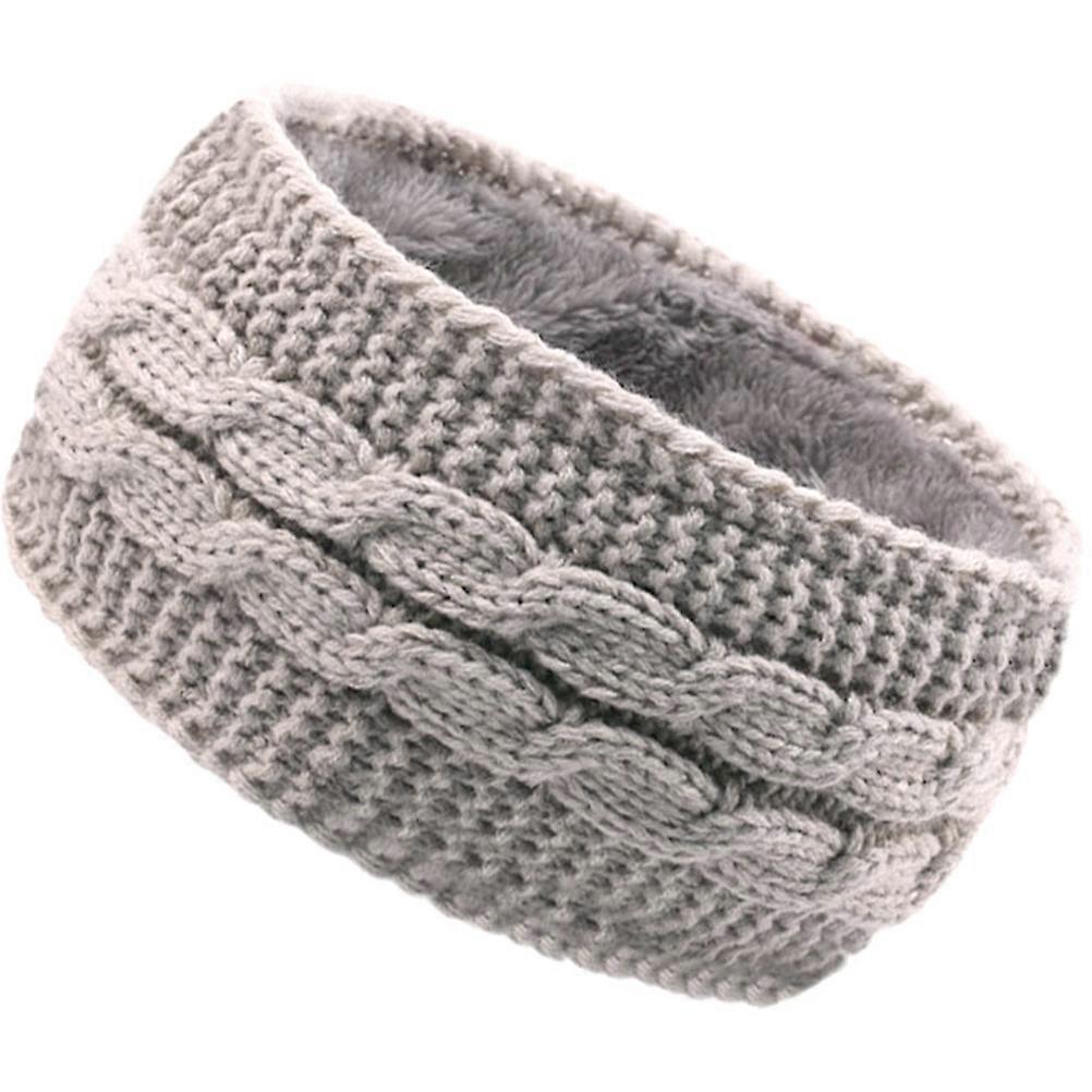 Wide Knitted Headband For Running And Yoga Warmth Stretchable 22x11cm 1Pack