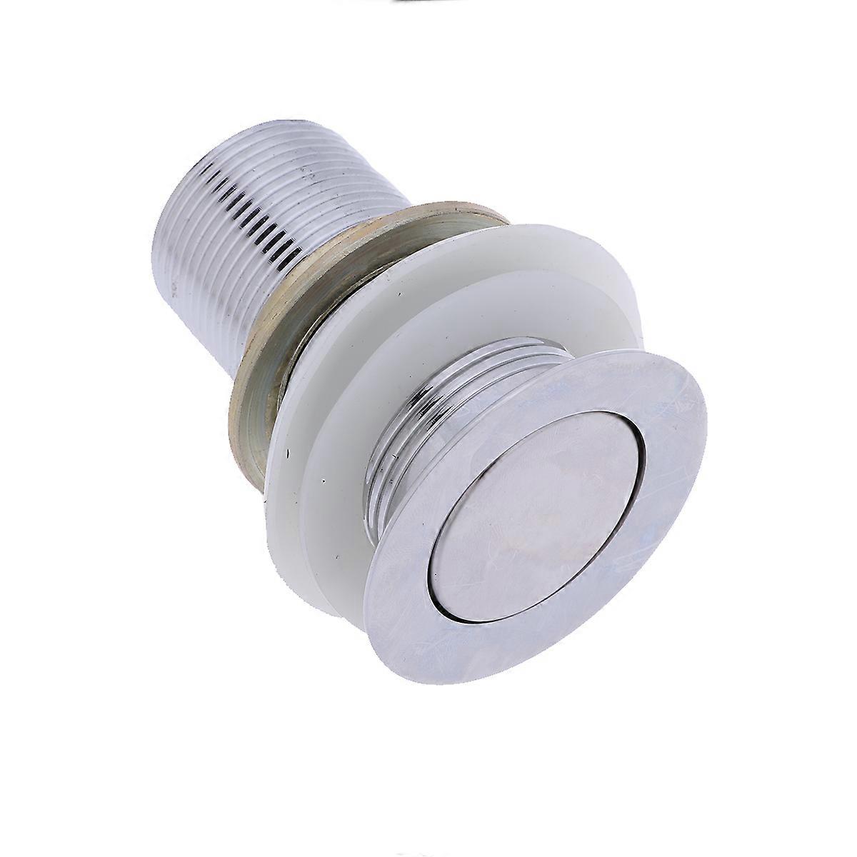 قابس معدني لحوض غسيل الحمام تسرب التوصيل سبائك الزنك غطاء مسطح حوض المطبخ بالوعة الفضة 1 مجموعة