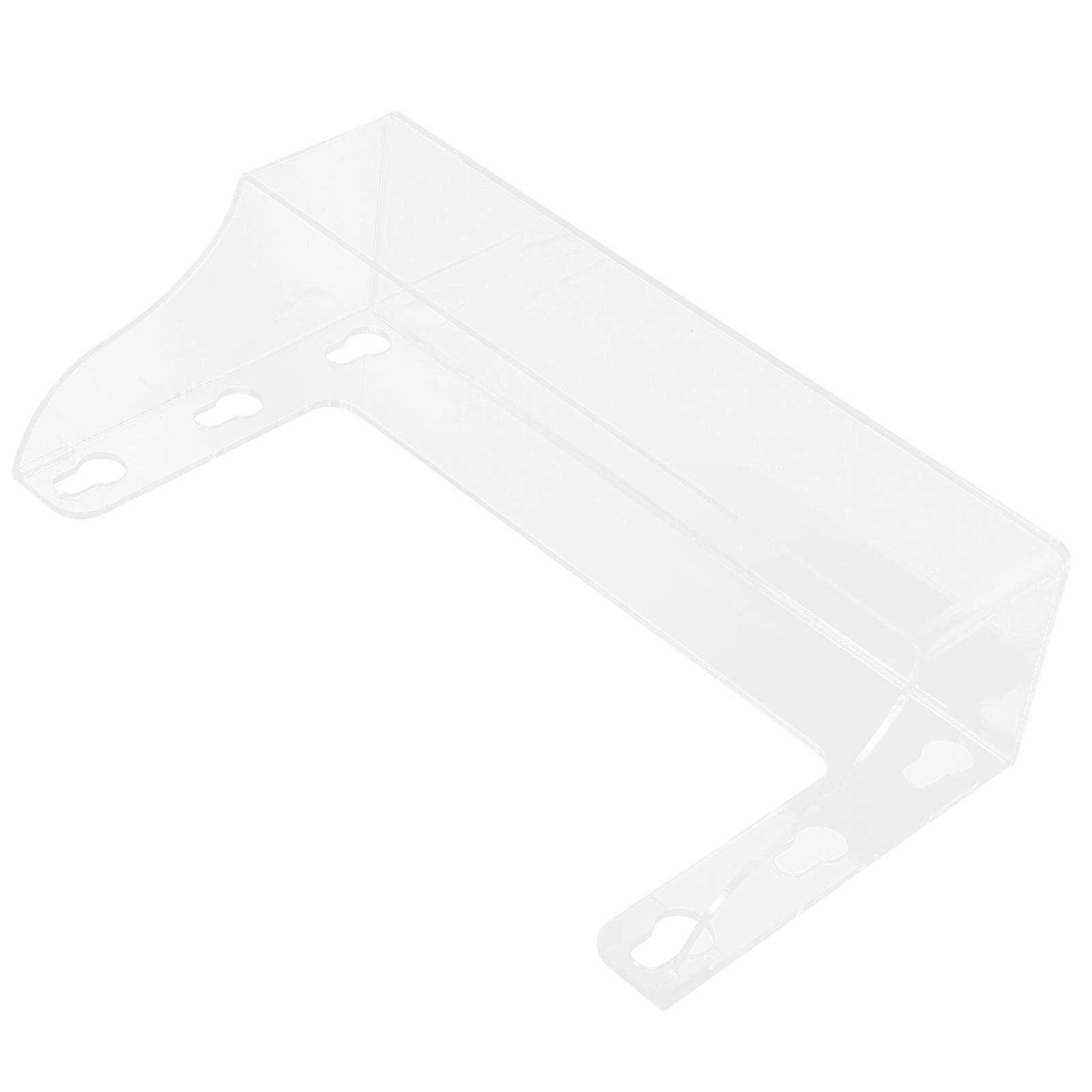 Beverage Shelf Suction Type Display Frame Acrylic Storage Rack Transparent Refrigerator Use 14.5*7.5*27cm Suction Fixation 1Pack