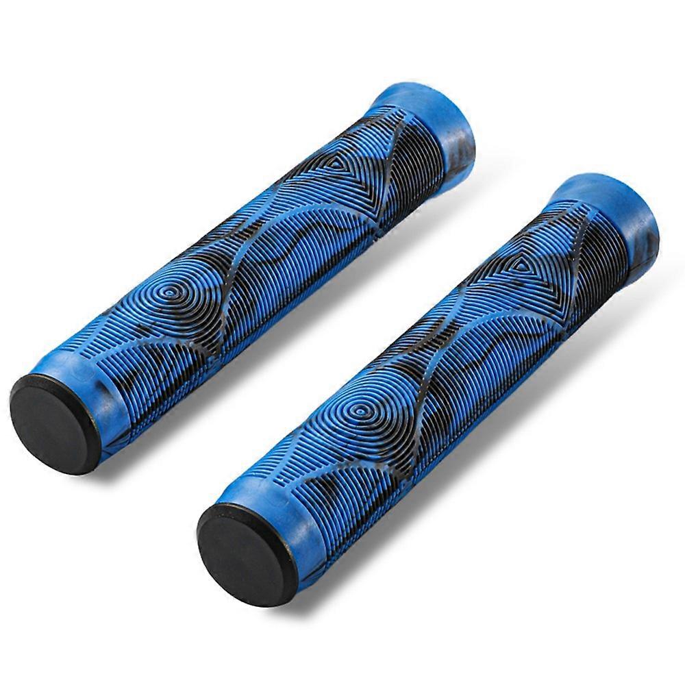 WEST אופניים 1 זוג אופני הרים אחיזת כידון רכיבה על אופניים נגד החלקה אחיזת גומי רכה סגנון A / כחול