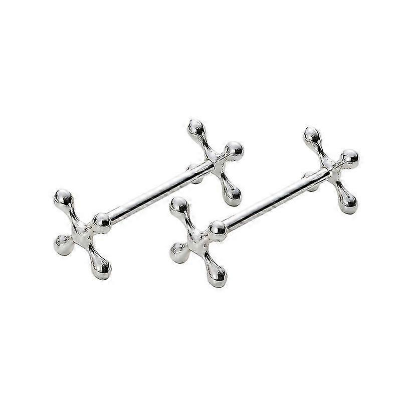 Silver Victorian Classic Cutlery Rest for Knifes, Forks and Spoons (Set of 2)