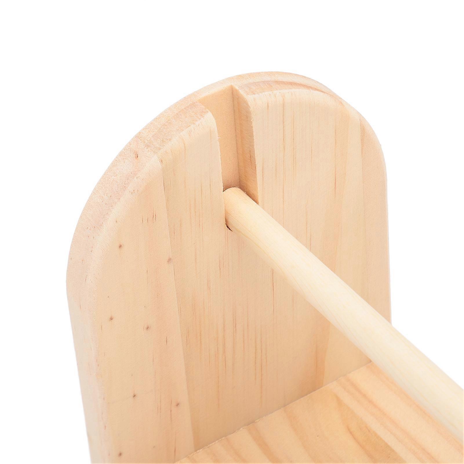 Wooden Yarn Holder Single Rotating Yarn Storage Horizontal Crochet Yarn Ball Holder for Hat Sweater Knitting