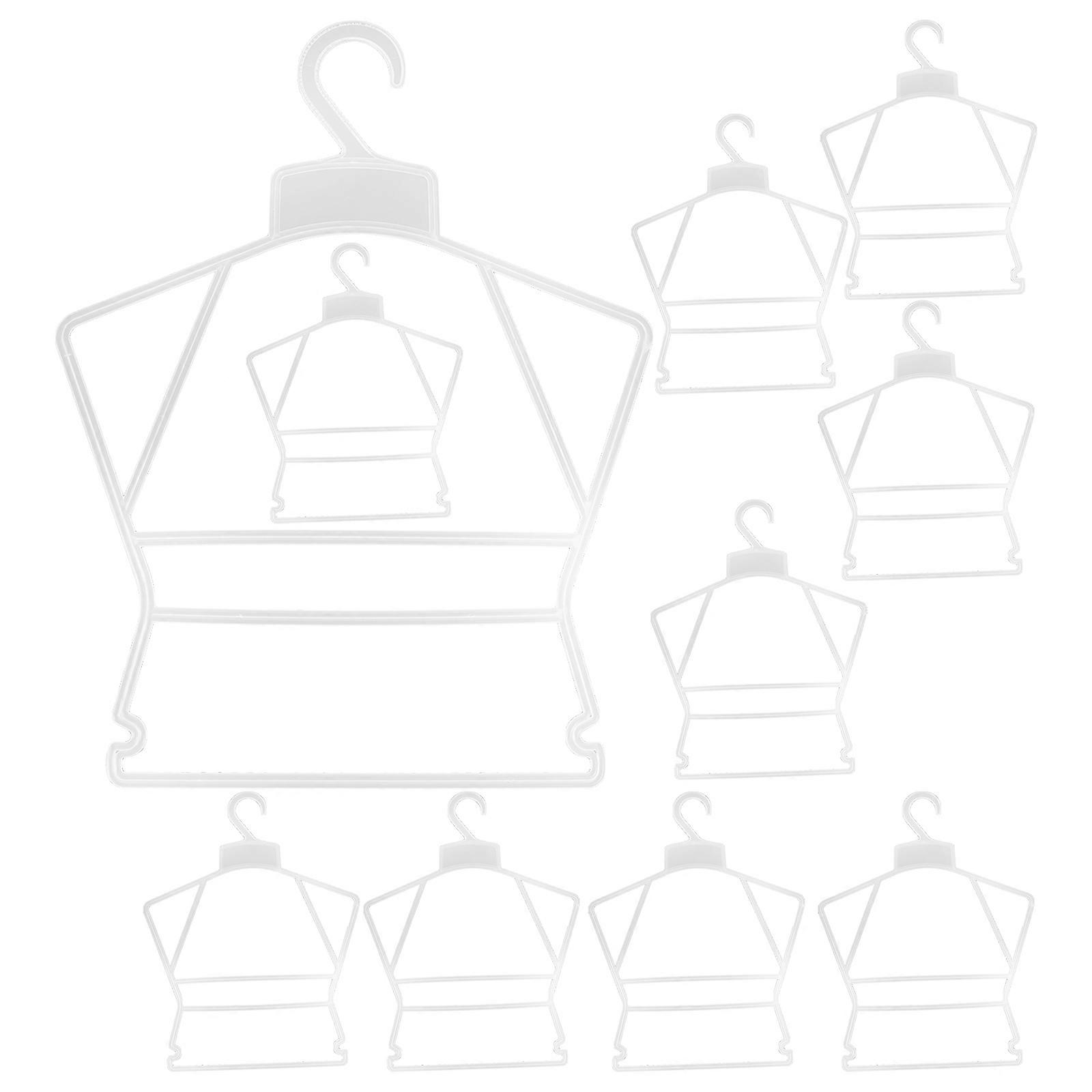Baby Clothes Drying Racks Non-Slip Space-Saving Hangers Assorted Color 35.50X27.50X0.30Cm 10Pcs