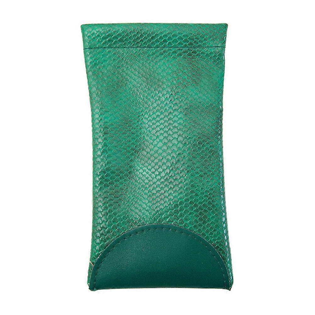 PU Sunglasses Case for Storage Green Wear-Resistant Portable Size
