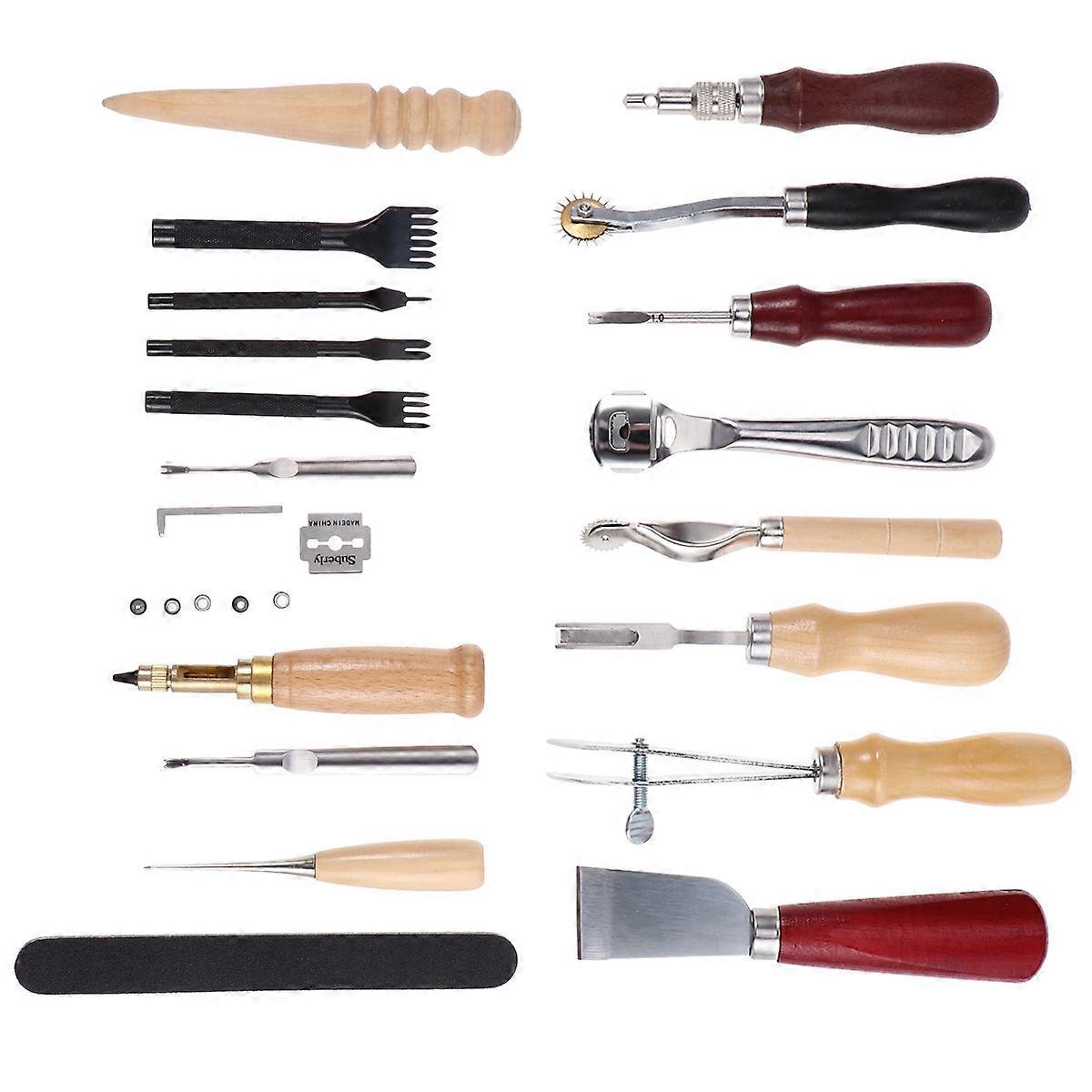 1 Set/18 Pcs DIY Handmade Tool Craft Cutter Punching Accessories Sewing Supplies for Home Shop