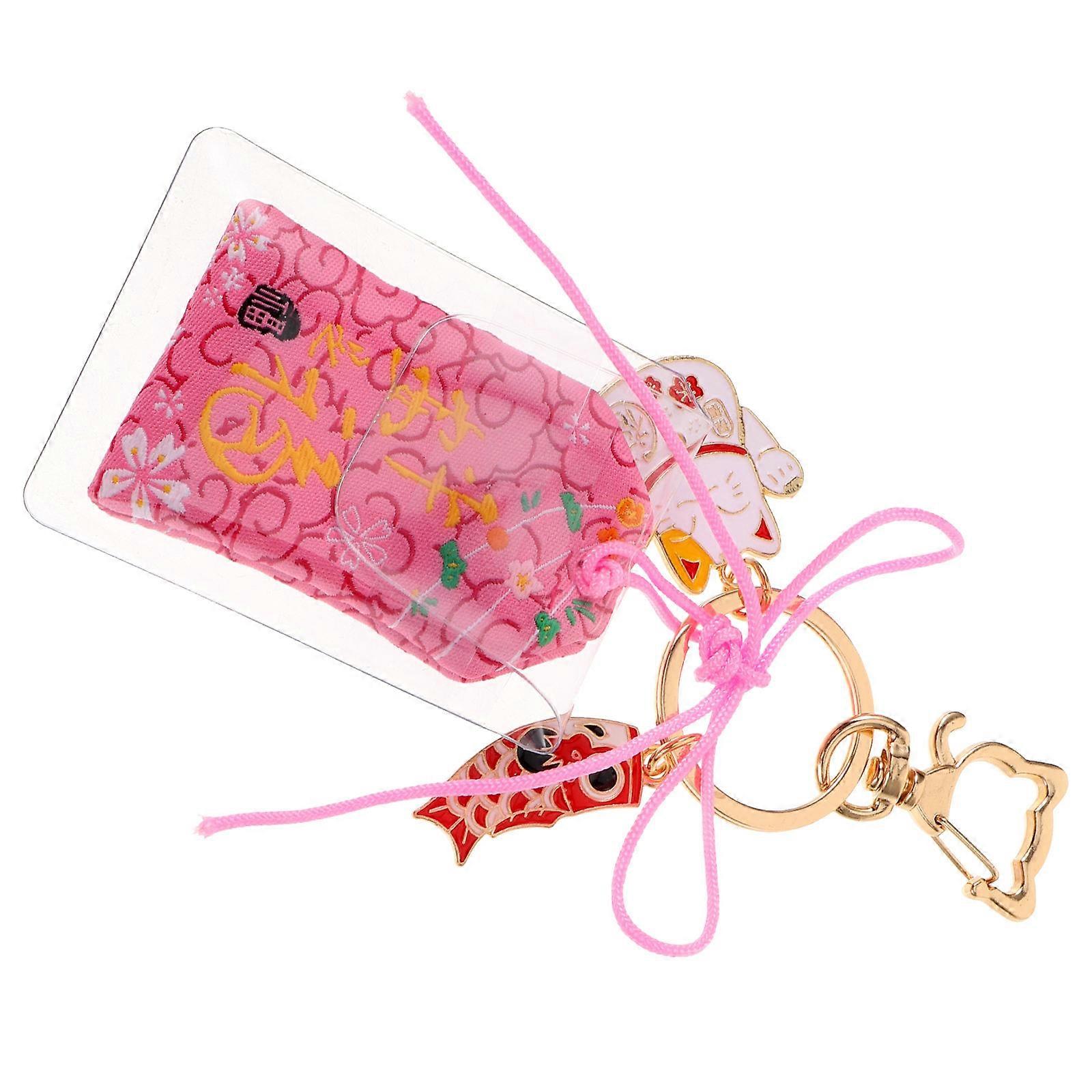 Fortune Cat Key Ring Adorable Keychain Everyday Use Gift Giving Men Women 13.00X5.50X1.00CM