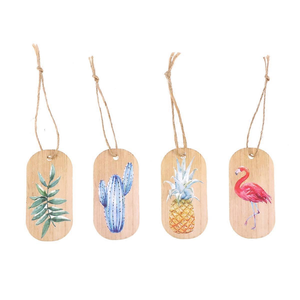 Paper Tag Craft Paper Tags Label Tropical Labels Green Leaf Handmade Birthday Supplies 200Pcs