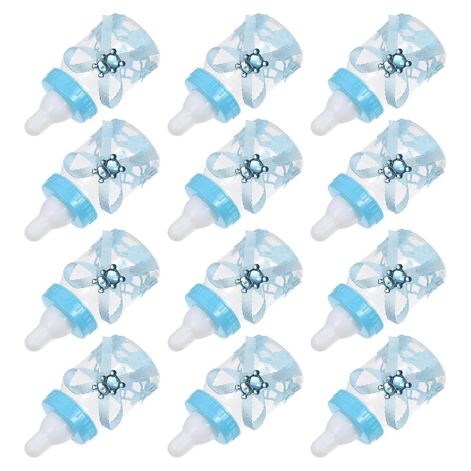 充填可能なボトルスウィートキャンディーボックスプラスチック3.3×1.6×1.6inギフト包装パーティー用品12個