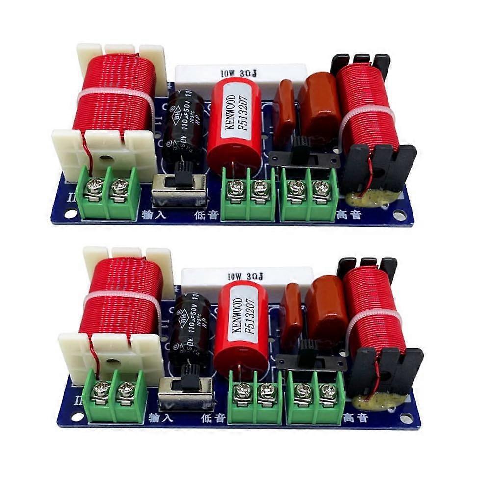 Pack of 2 2500 Hz 3000 Hz Frequency Divider Filter Speaker DIY Bass HiFi Audio Crossover Easy Use