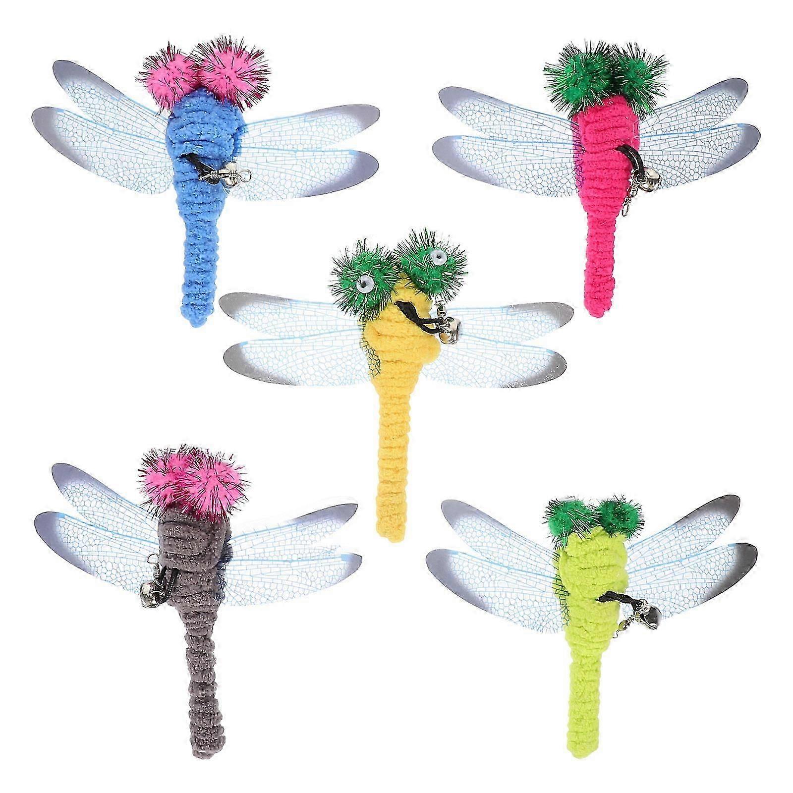 Safe Cat Teaser Toy, Replaceable Dragonfly for Enjoyable Feline Fun-Good