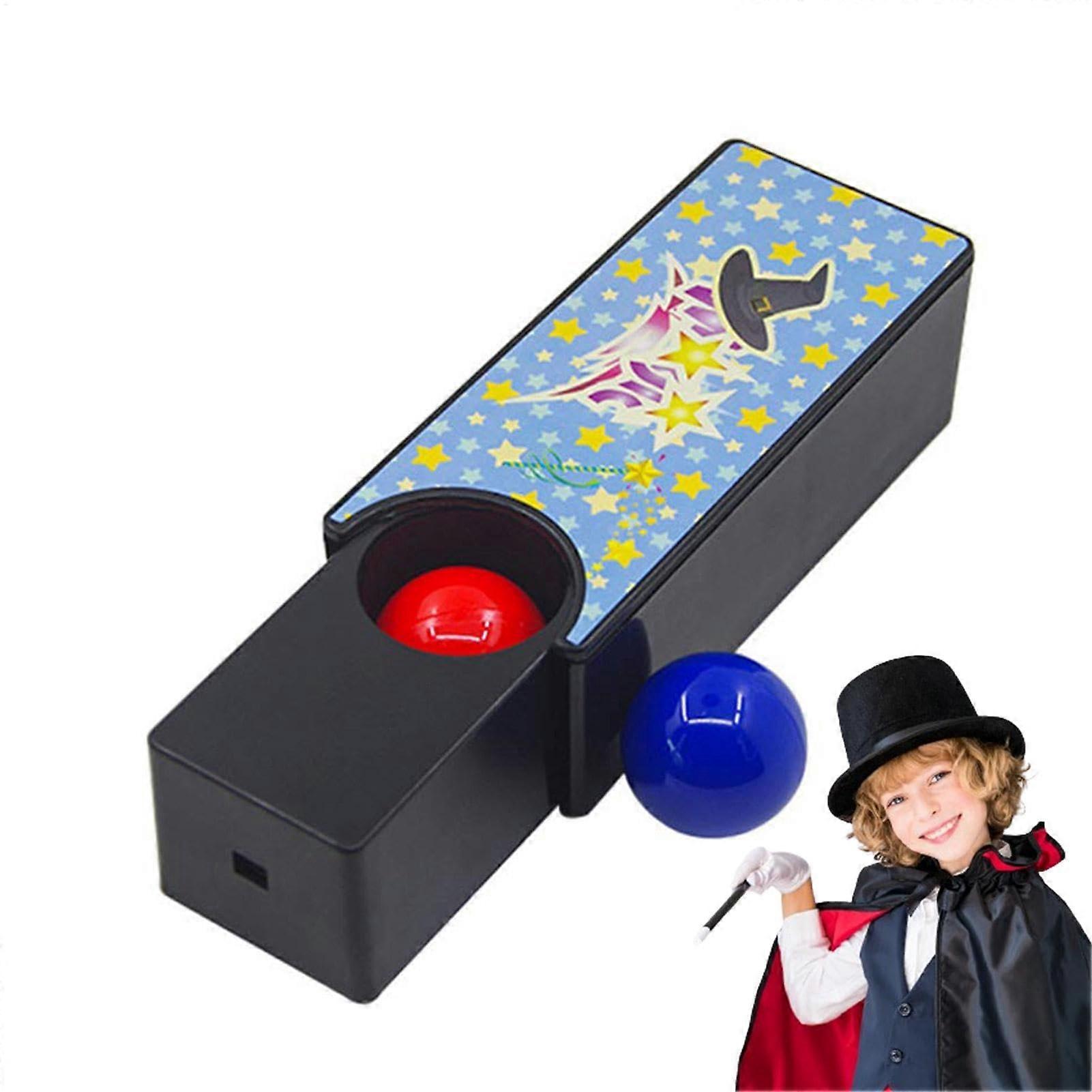 Changeable Magic Box for Kids - Interactive Wizard Prop with Red to Blue Ball Trick, Close-Up Magic Gimmick for Children
