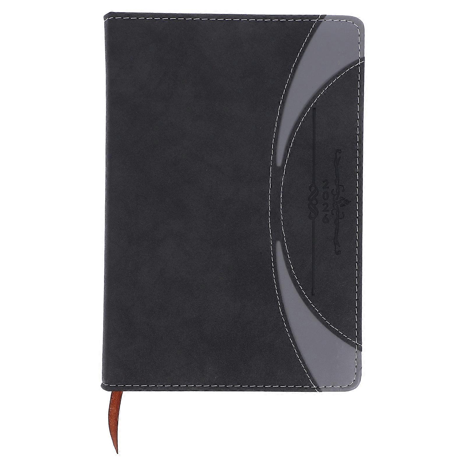 Mens Journal For Writing A5 Pu 2026 Notebook With Monthly Index Bookmarks Cover Versatile Use 1Pack