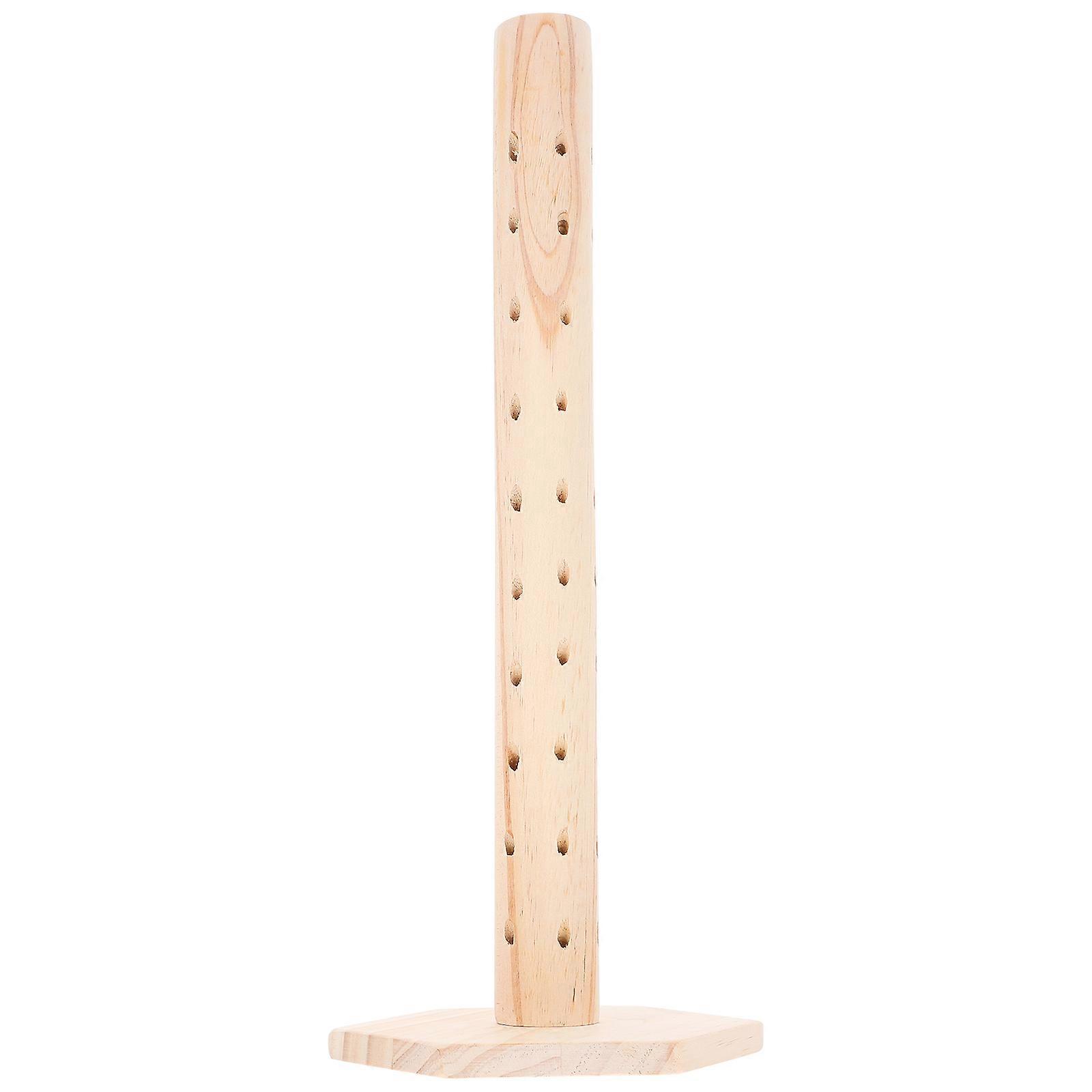 Holes Lollipop Holder Lollipop Display Stand Party Table Ivory 40.00X16.40X16.40CM Candy Storage 1Set