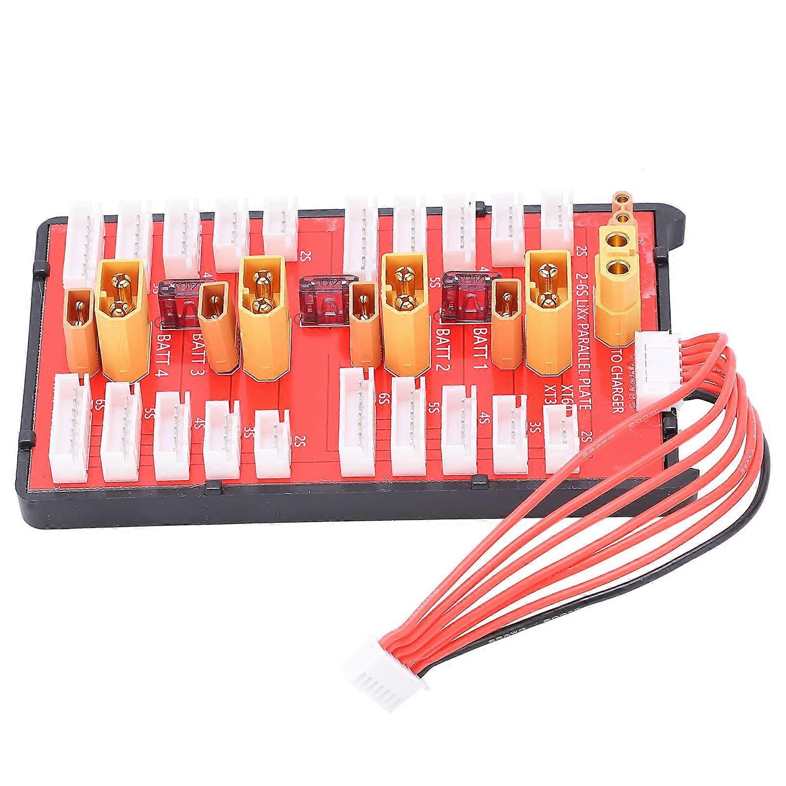 RC Parallel Charging Board 2 in 1 Parallel Charging Board XT60XT30 Charging Board for 2S6S Lipo Battery