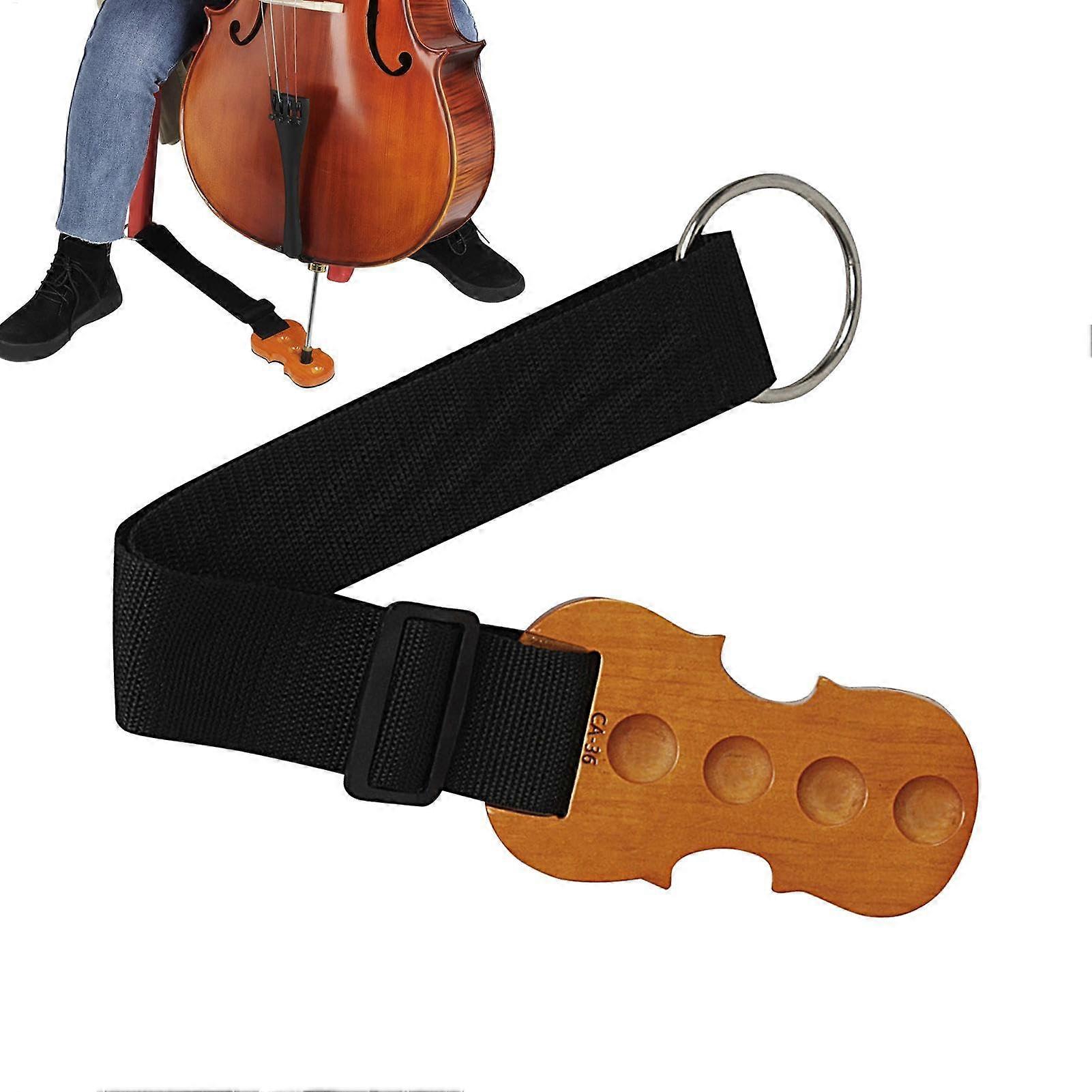 Strap Stopper Wooden Non-Slip Endpin Rest Holder for Instruments - Compact Anti-Slip Mat Pad for Home and Stage Use