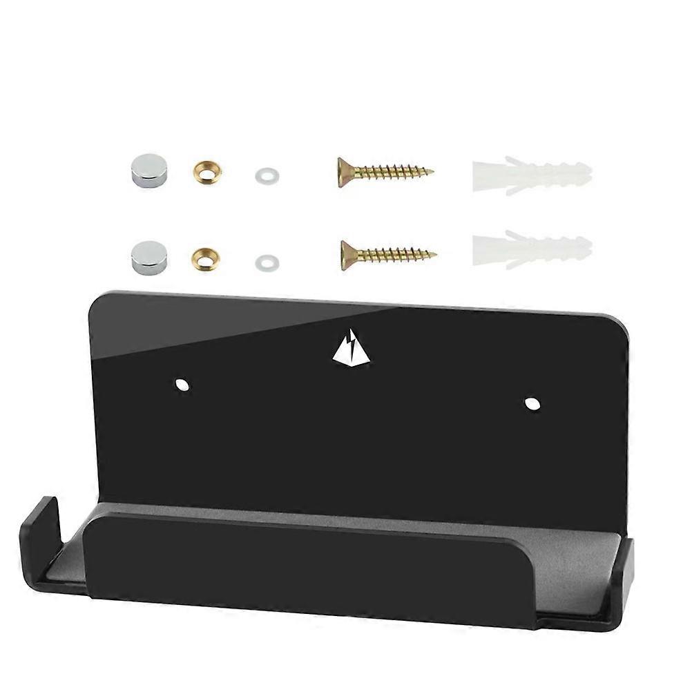 Floating Design Wall Mount Shelf For Switch Black 18.1X7.6X6.35CM Home Users Floating Stand 1Set