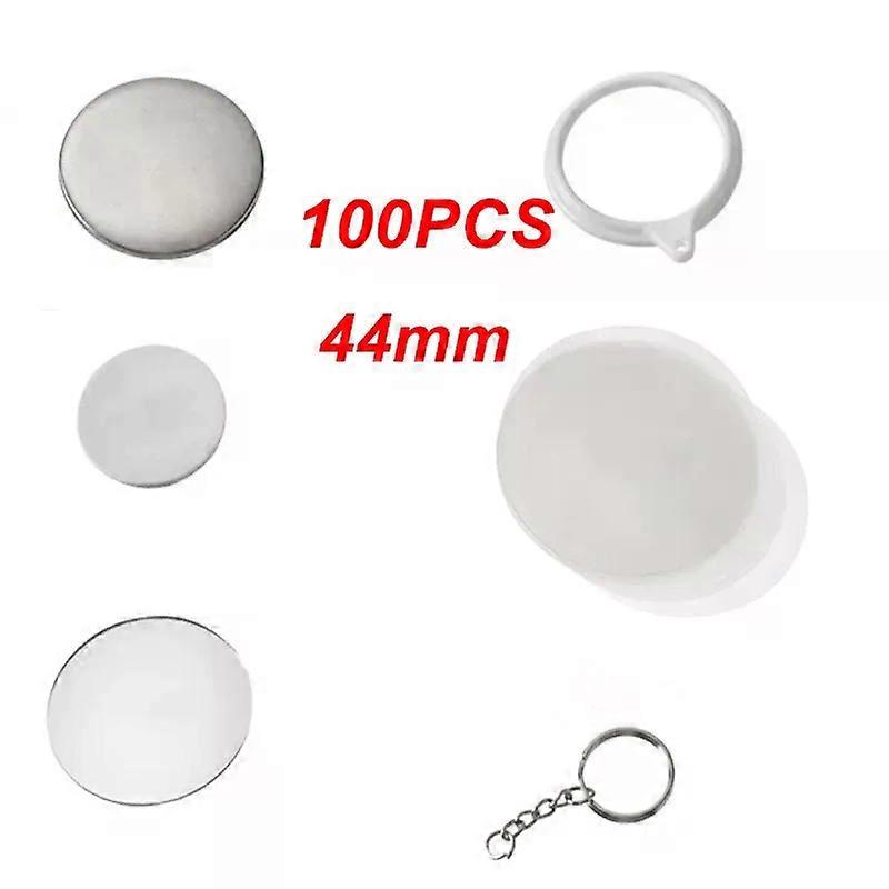 New 100PCS Key Ring Mirror Blank Badge Button Pins 44/58mm Blank DIY Crafts Parts Maker Easy To Carry Small and Cute Decorations