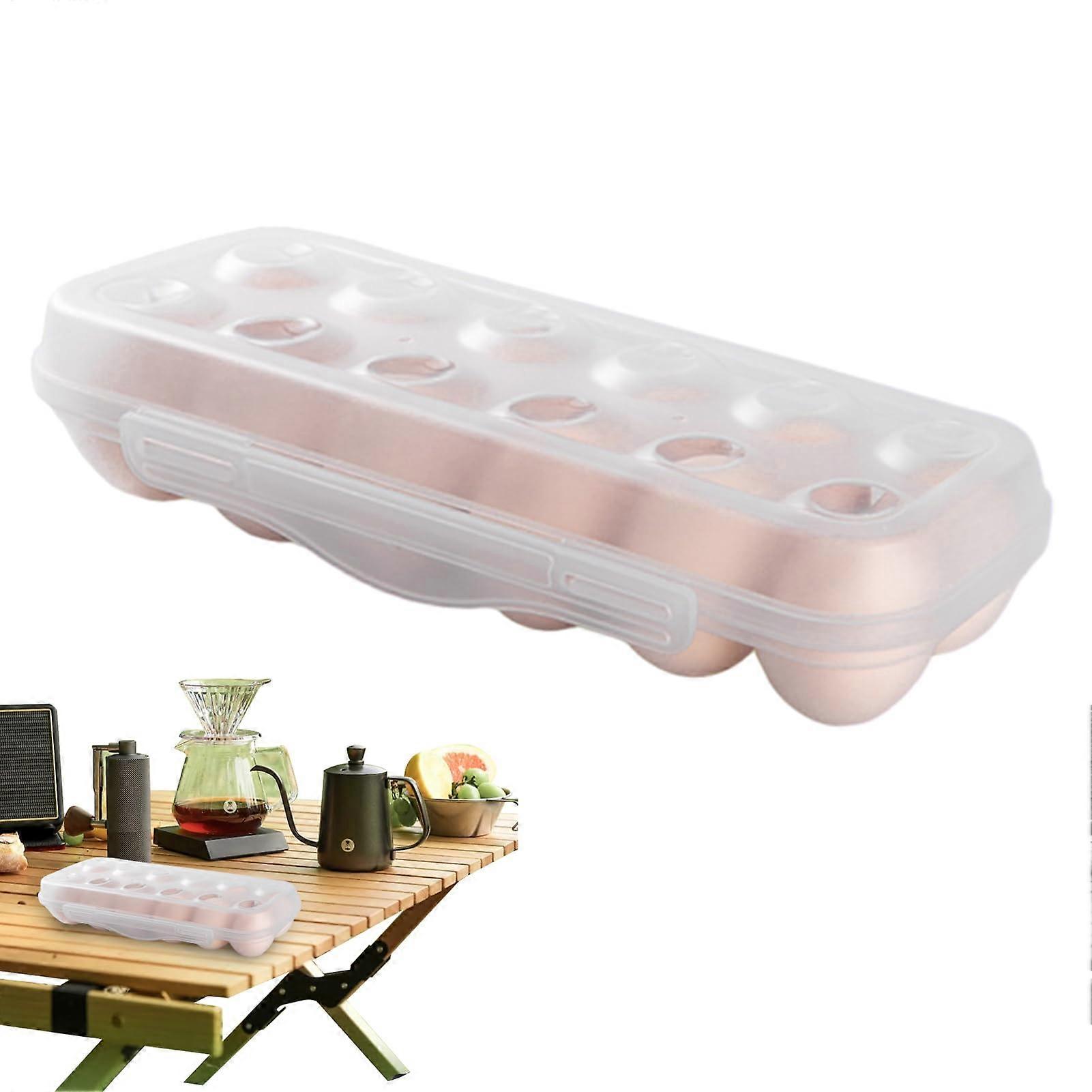 Egg Storage Container - Clear Stackable Egg Box with Lid, Space-Saving Refrigerator Organizer, Freshness Keeper with Flip Closure