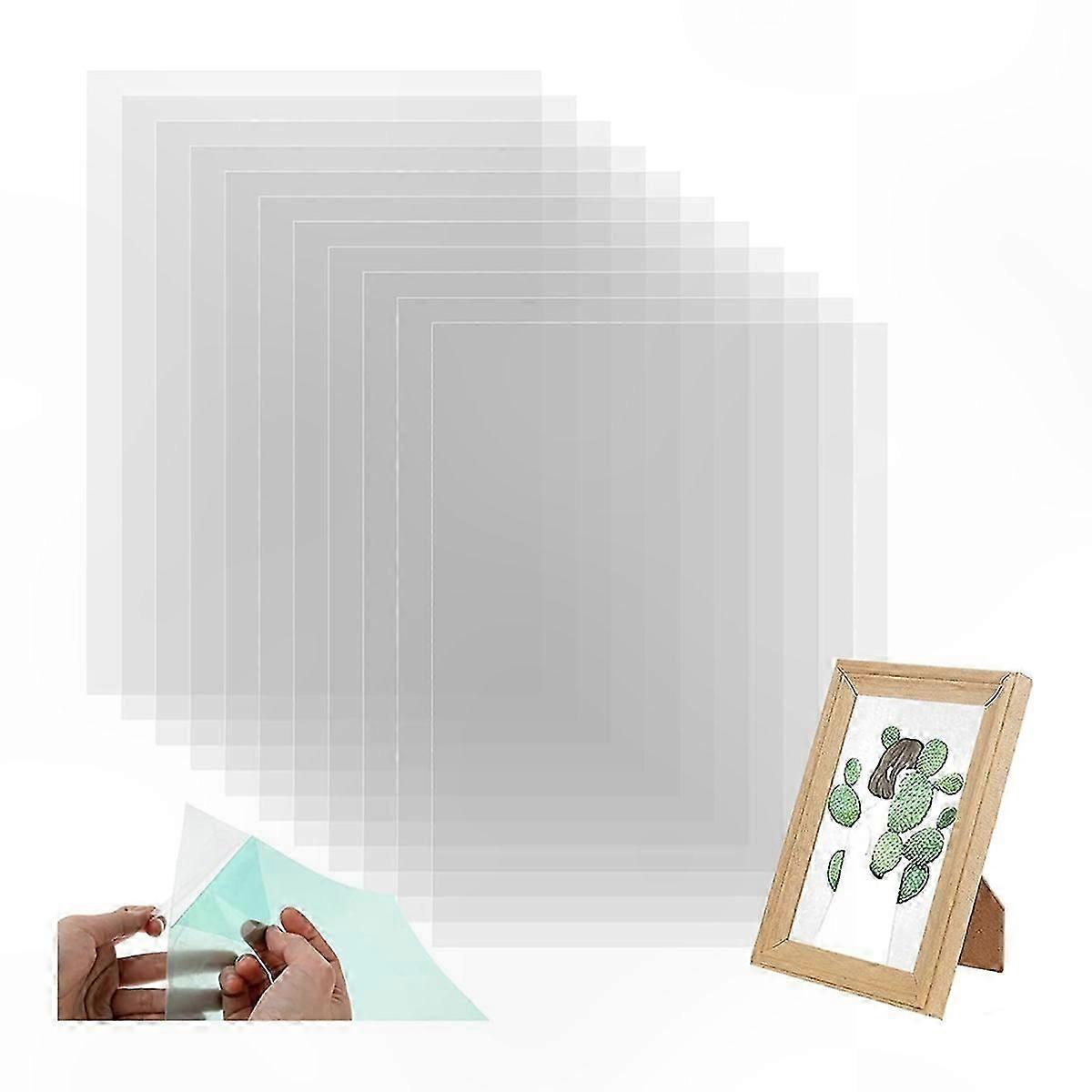 50 Pack Transparent Acetate Sheets for Crafting Scrapbooks and Photo Frames